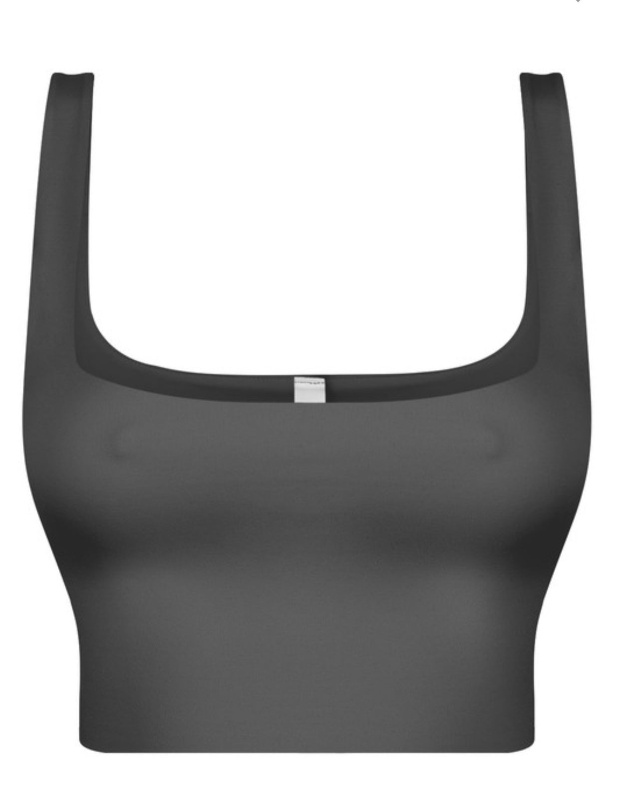 Mia Tank Crop Top - Black