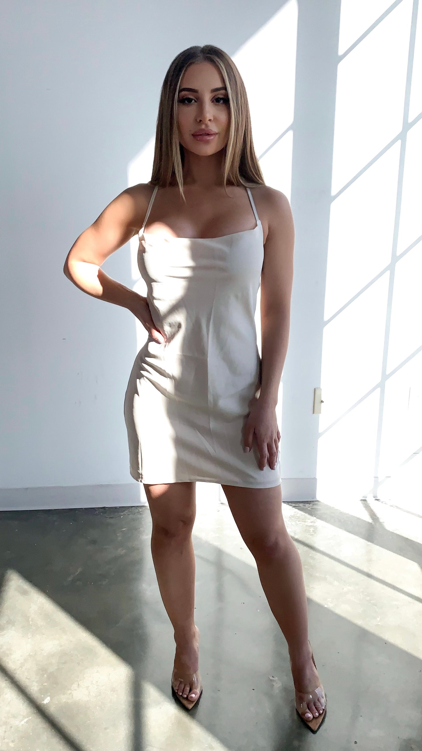 Tasha Mini Dress - Cream