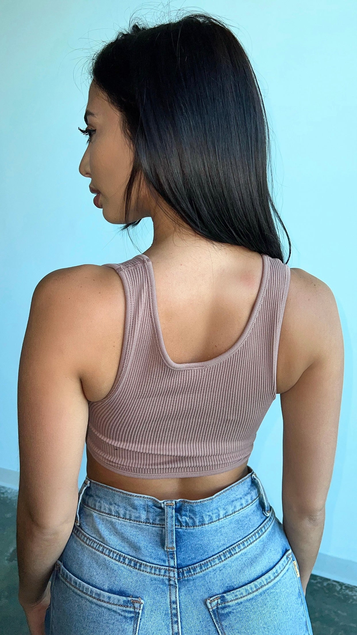 Karina Front Twist Top - Clay