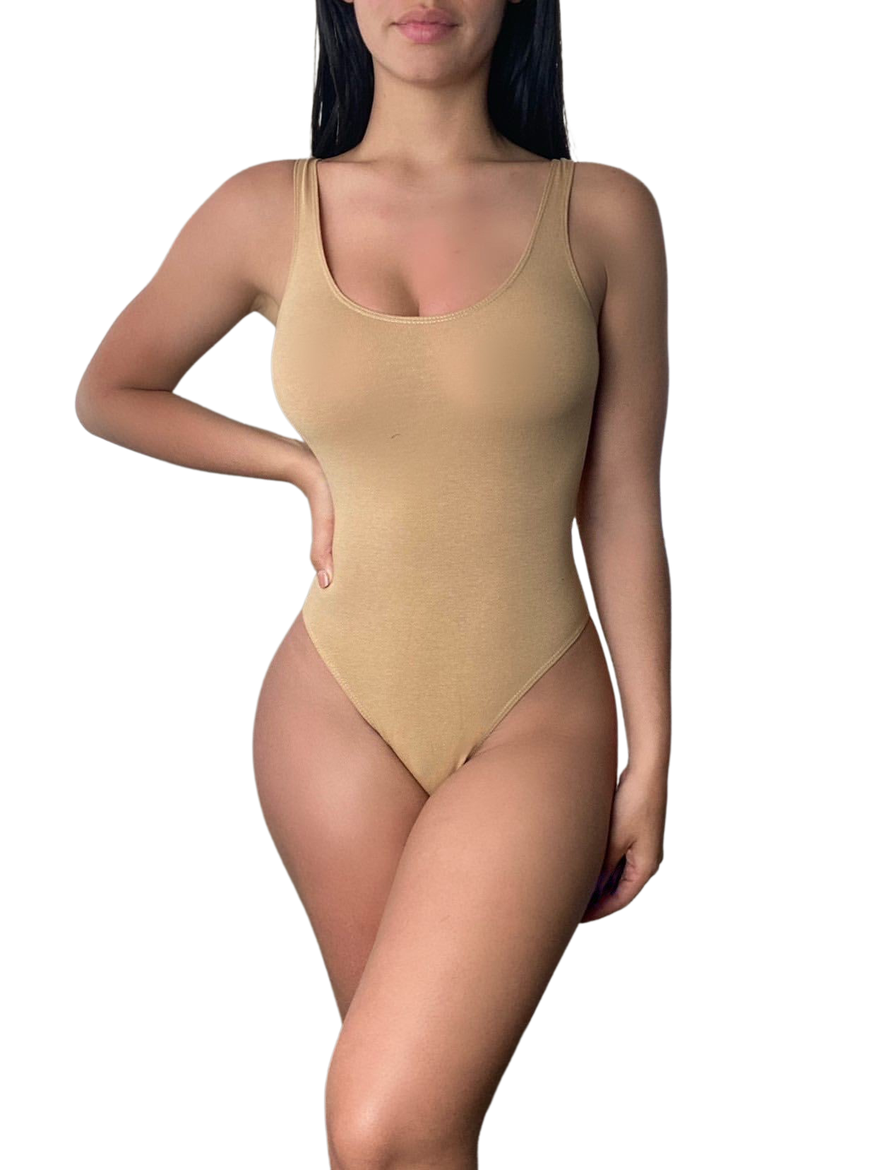 Snatched Bodysuit - Camel