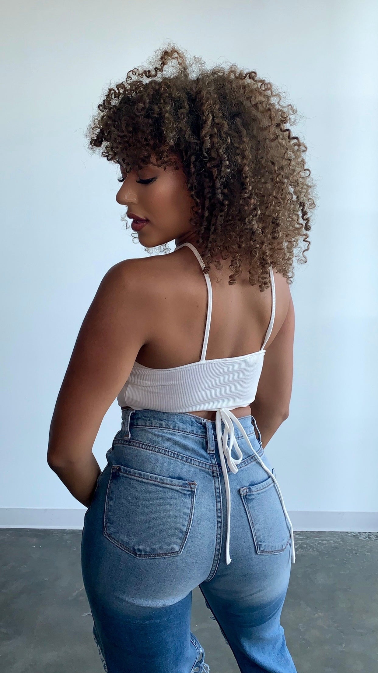 Amanda Halter Top - White