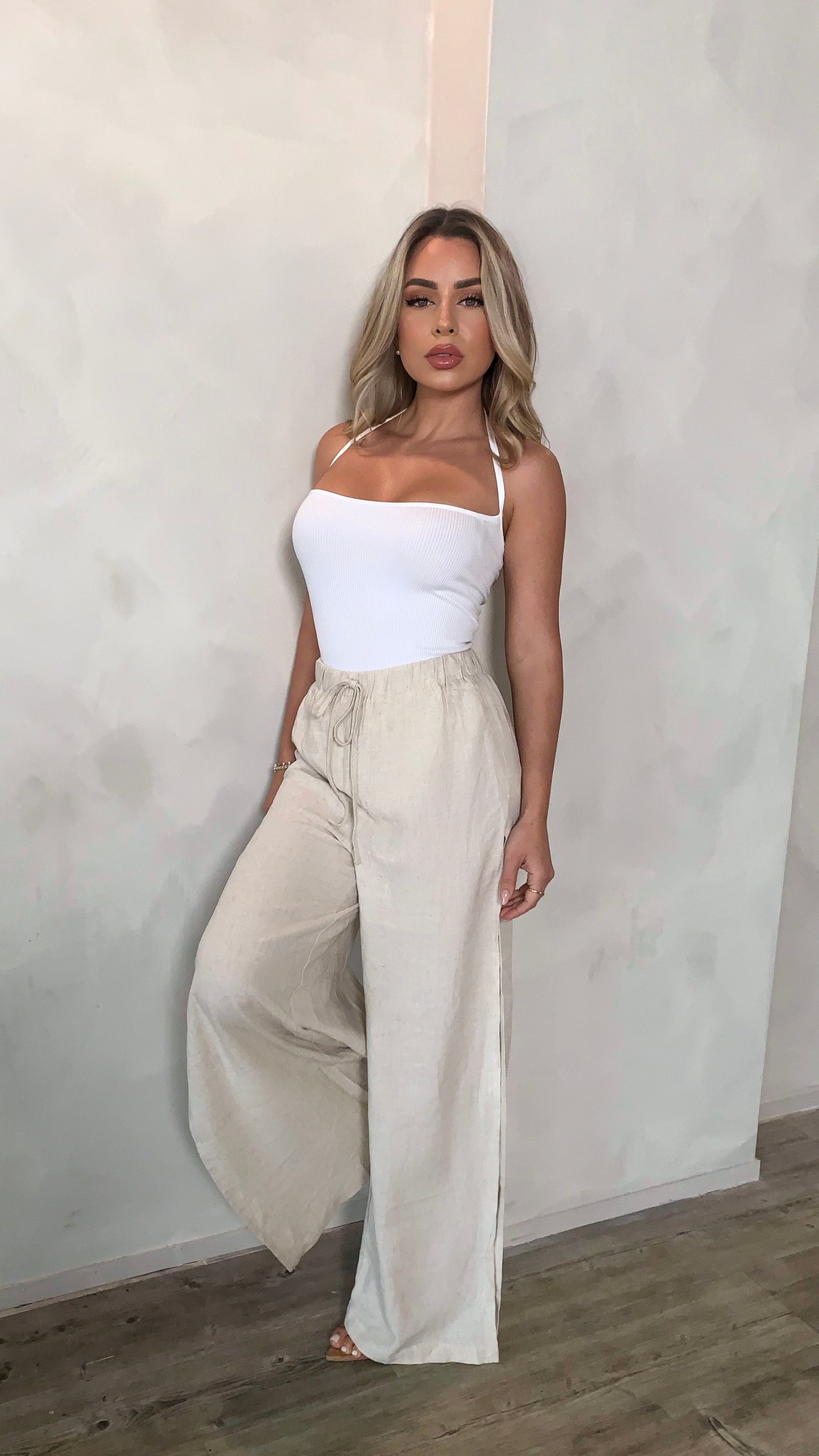 Hailey Ribbed Bodysuit - White