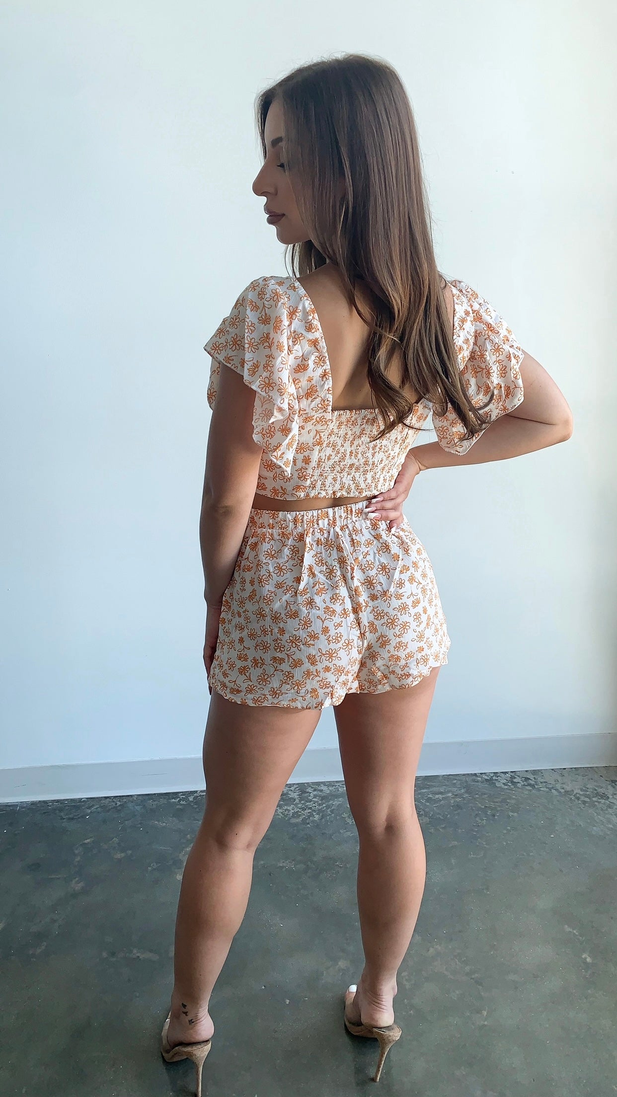 Adriana Matching Set - Floral/Terra