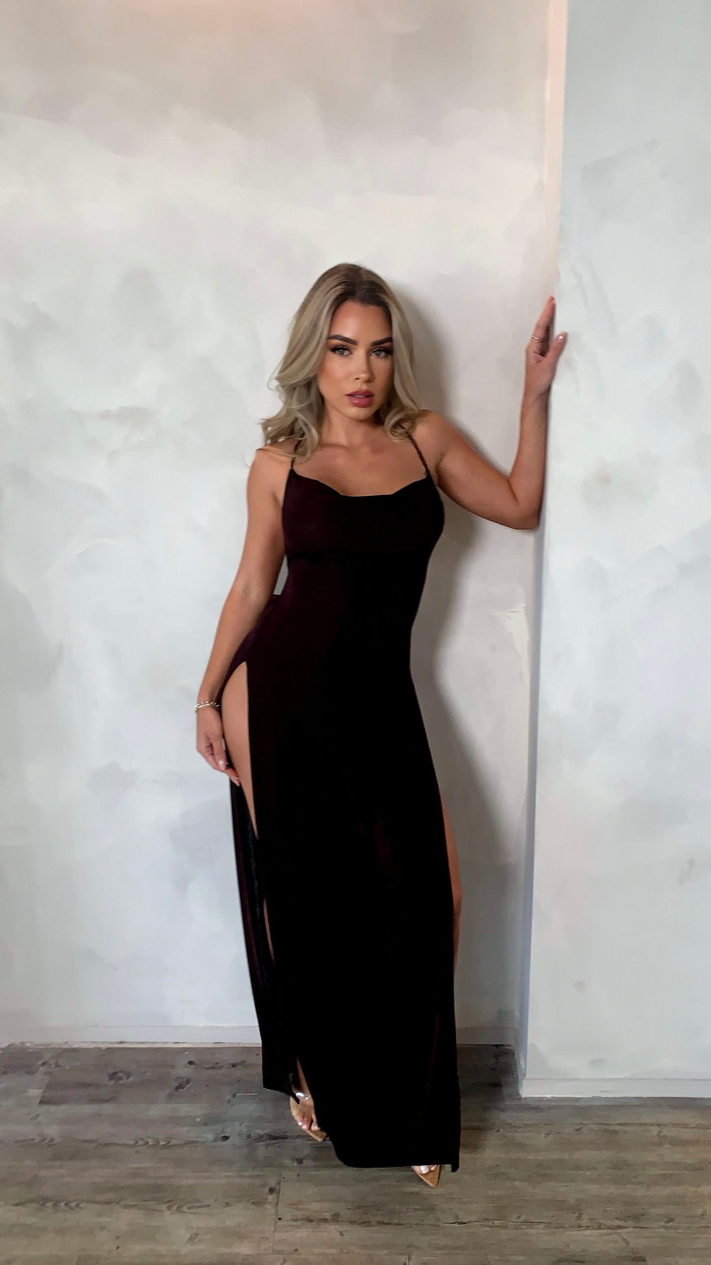 Leila Backless Dress - Black