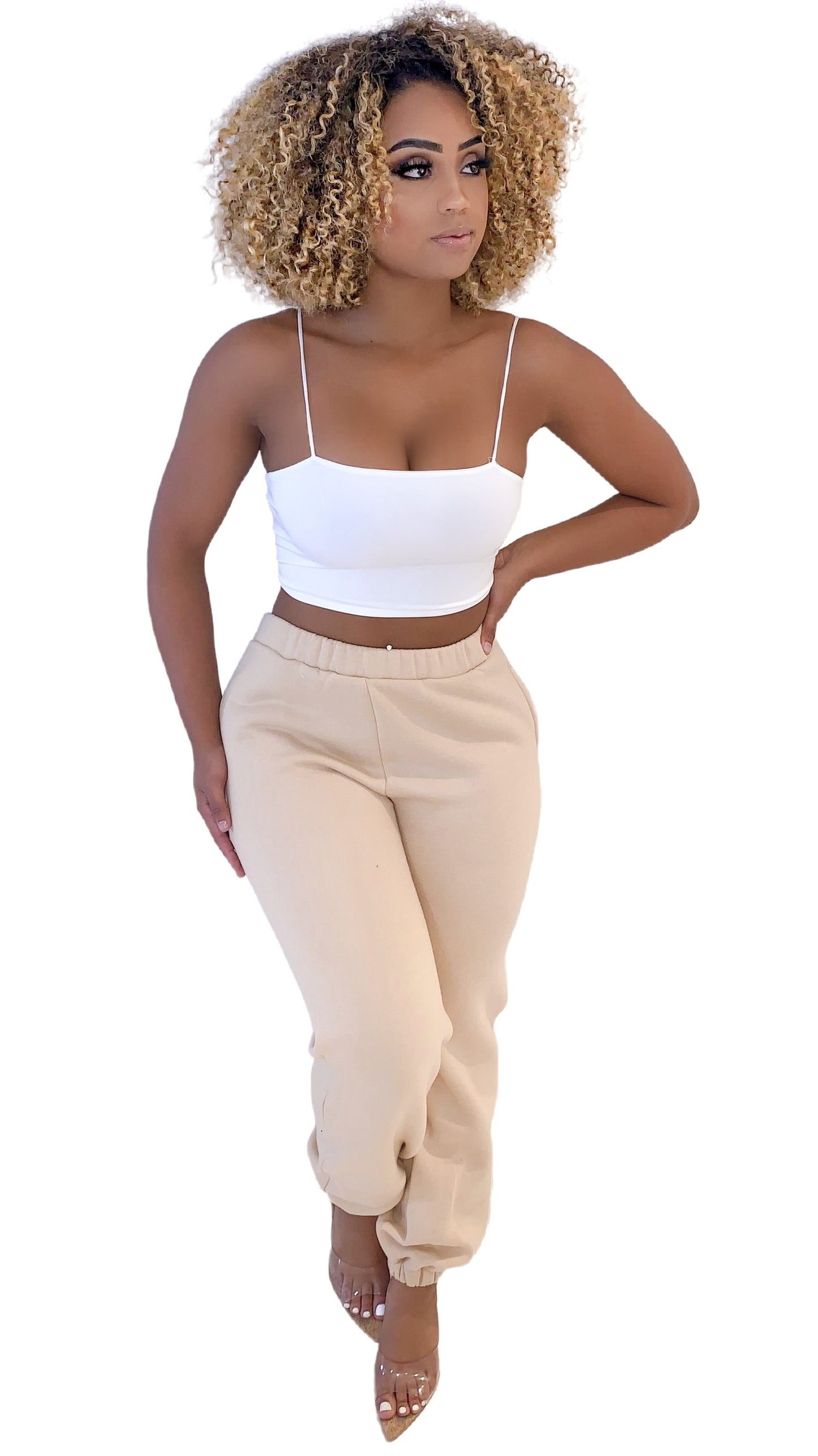 Don’t Sweat It Sweatpants - Nude