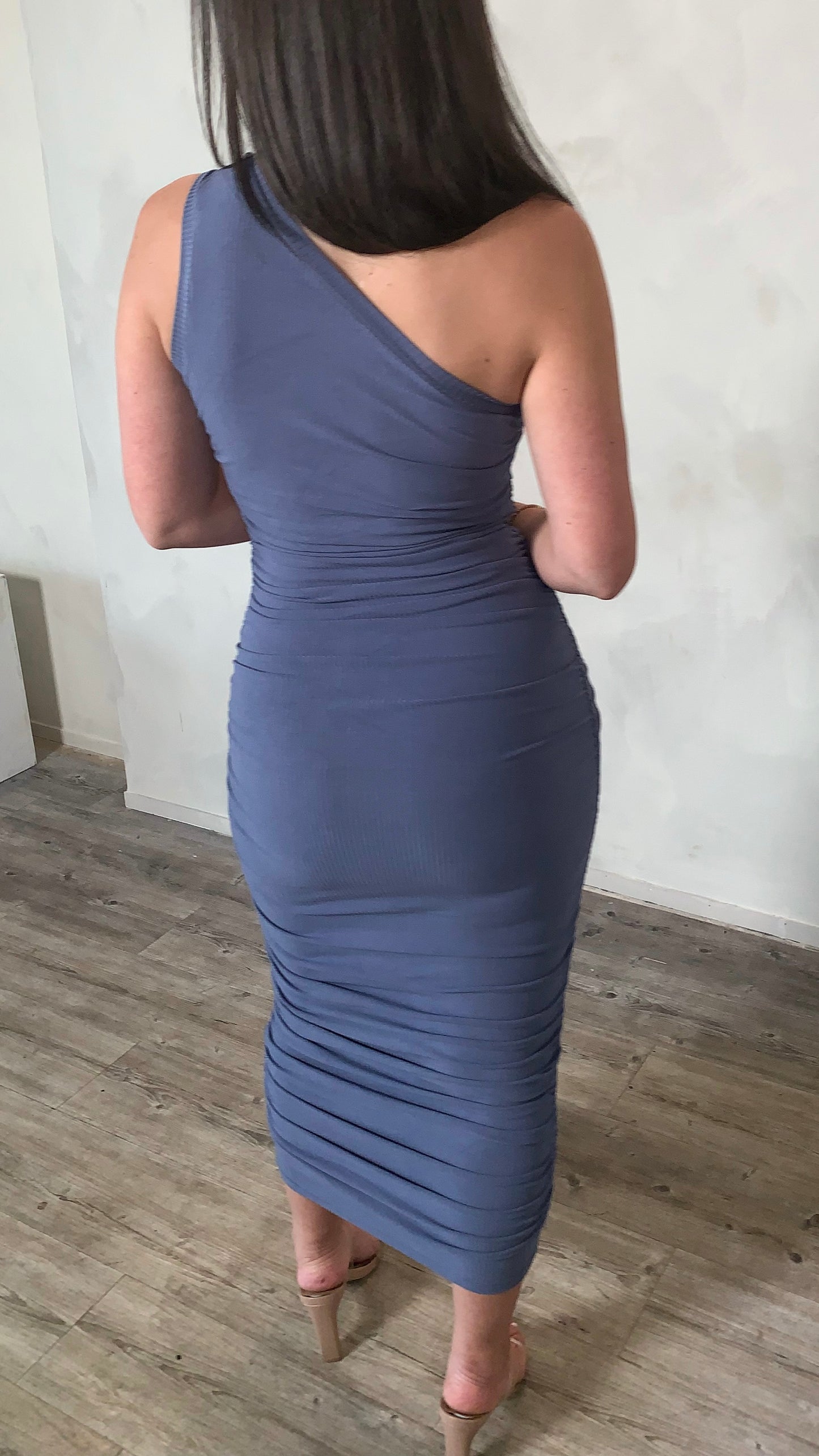 Ariel Midi Dress - Midnight Blue