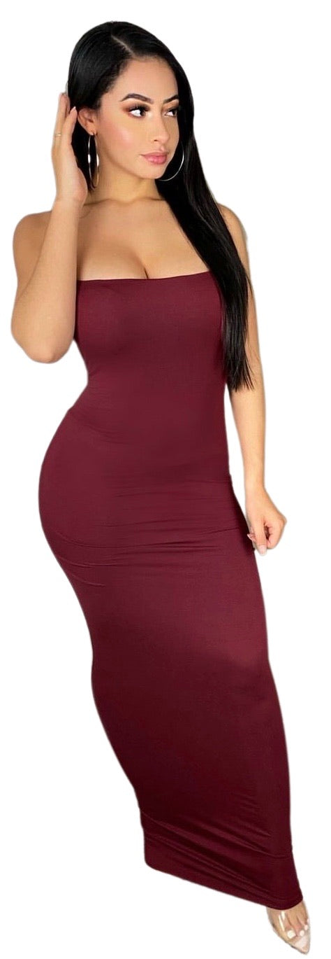 Cami Maxi Dress - Burgundy