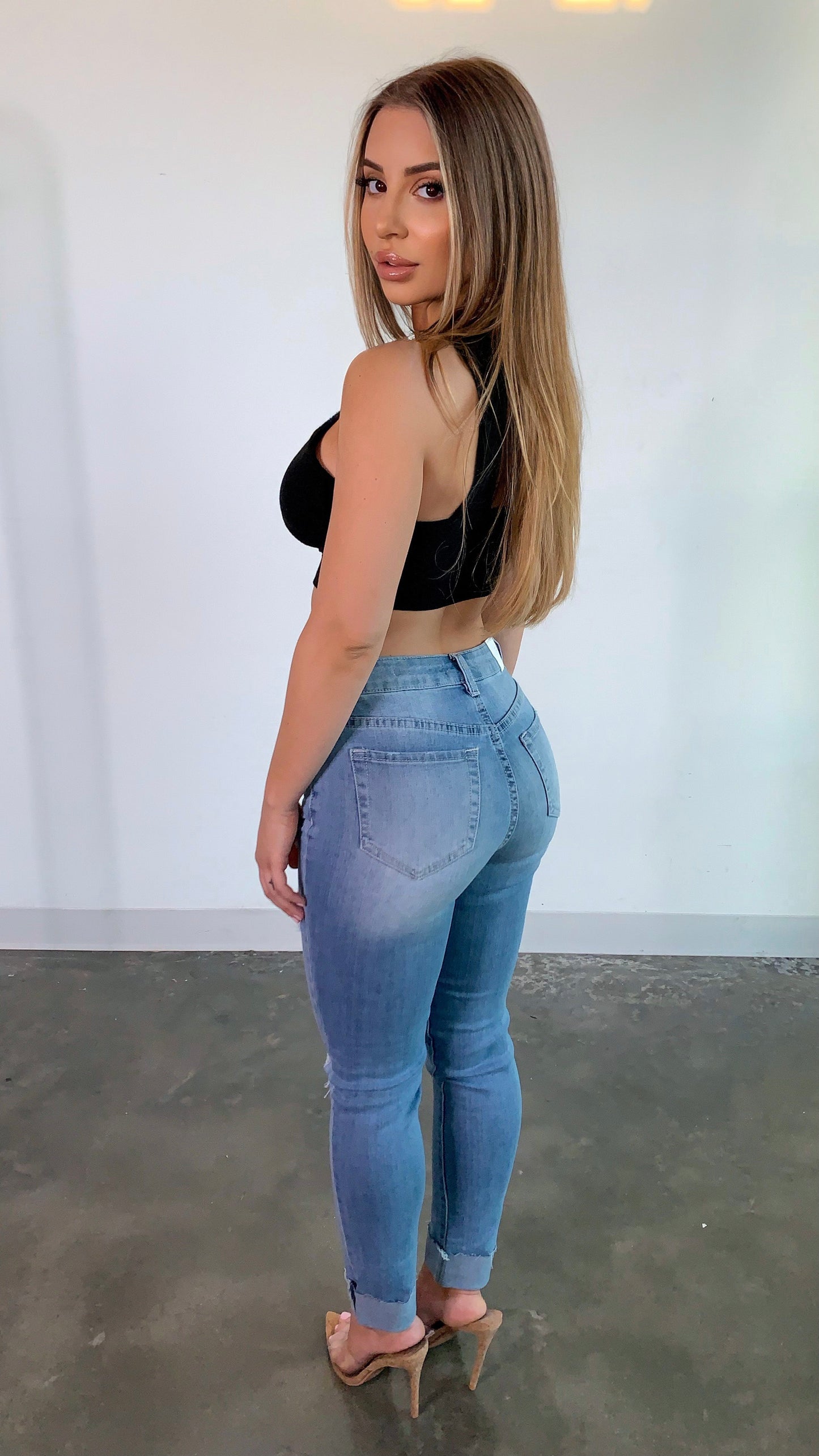 Corinne Crop Top - Black