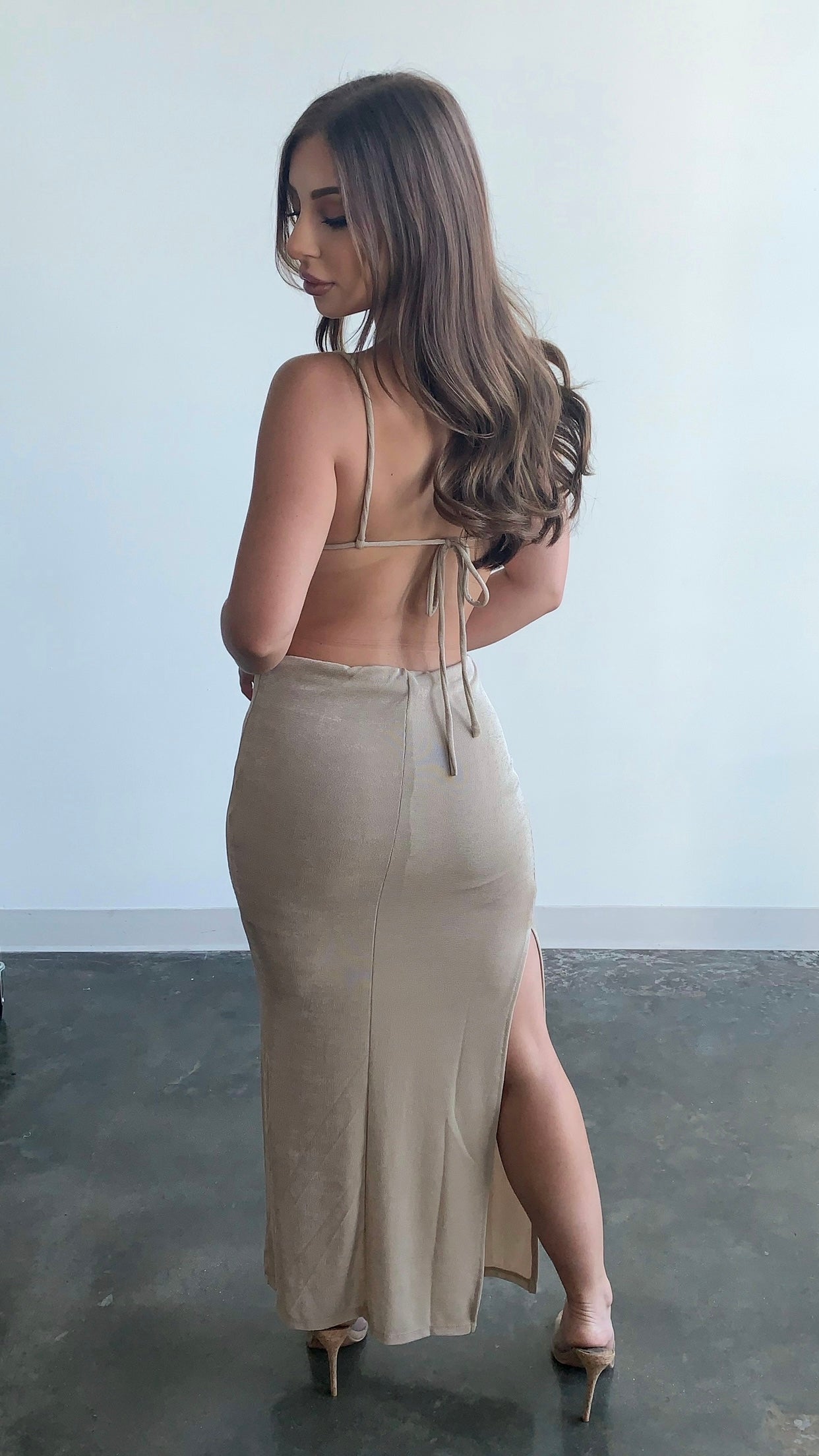 Daniella Maxi Dress - Beige