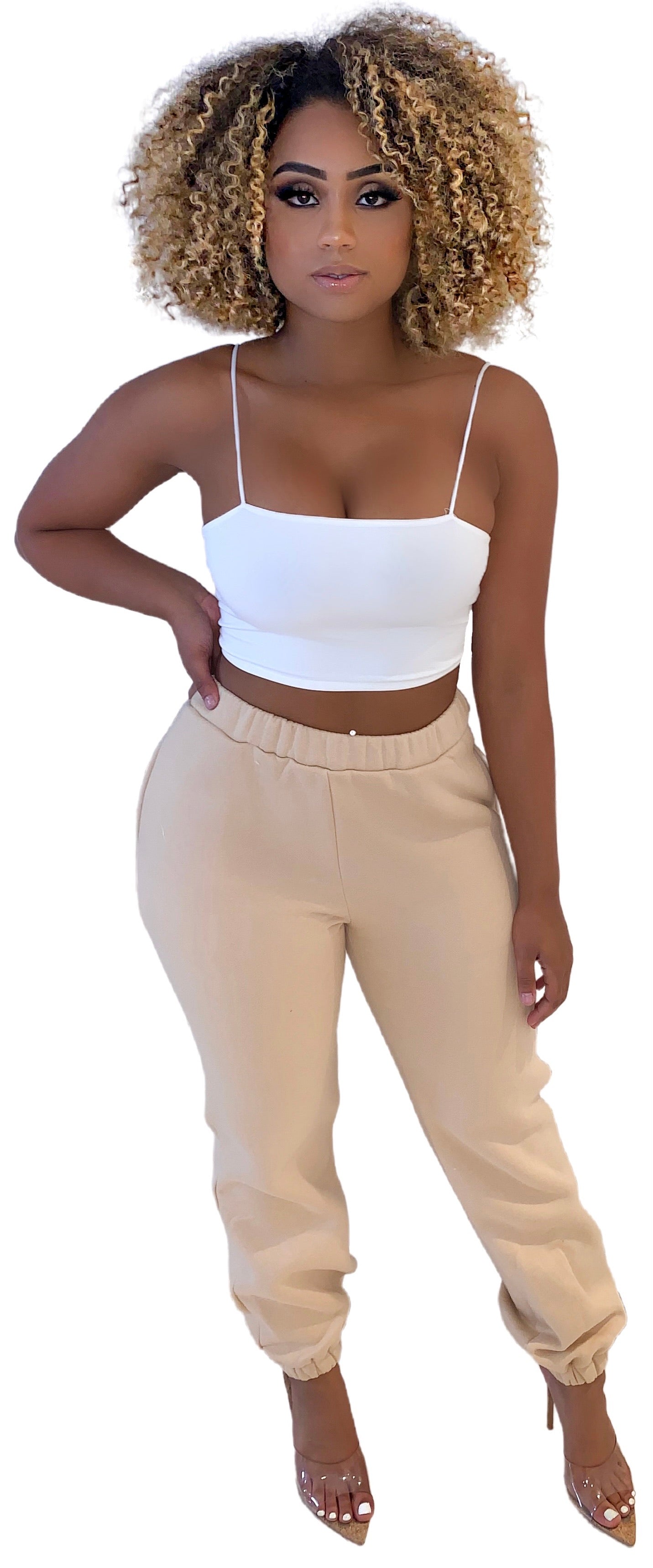 Don’t Sweat It Sweatpants - Nude