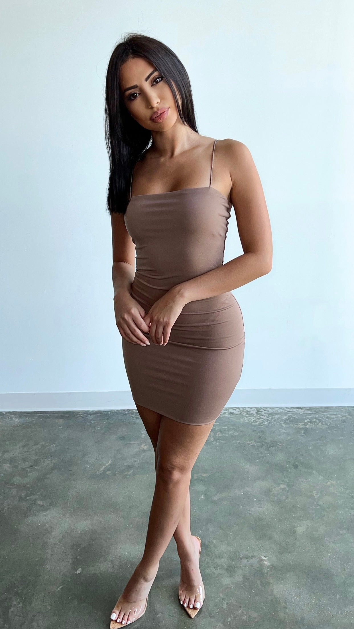 Valerie Mini Dress - Cocoa