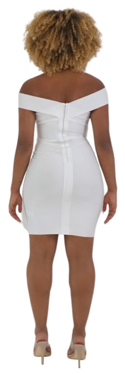 Chloe Bandage Dress - White