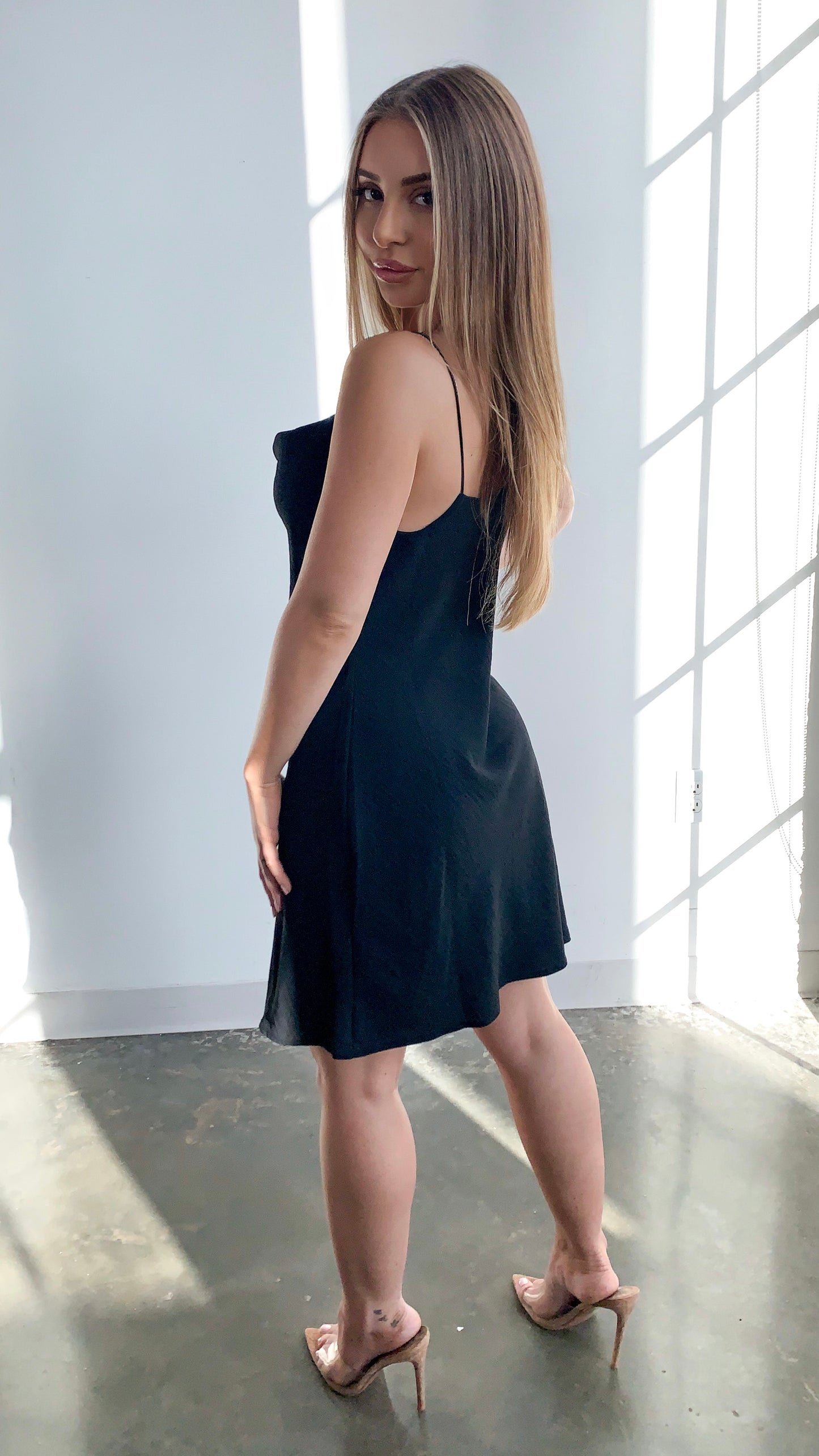 Julie Mini Dress - Black